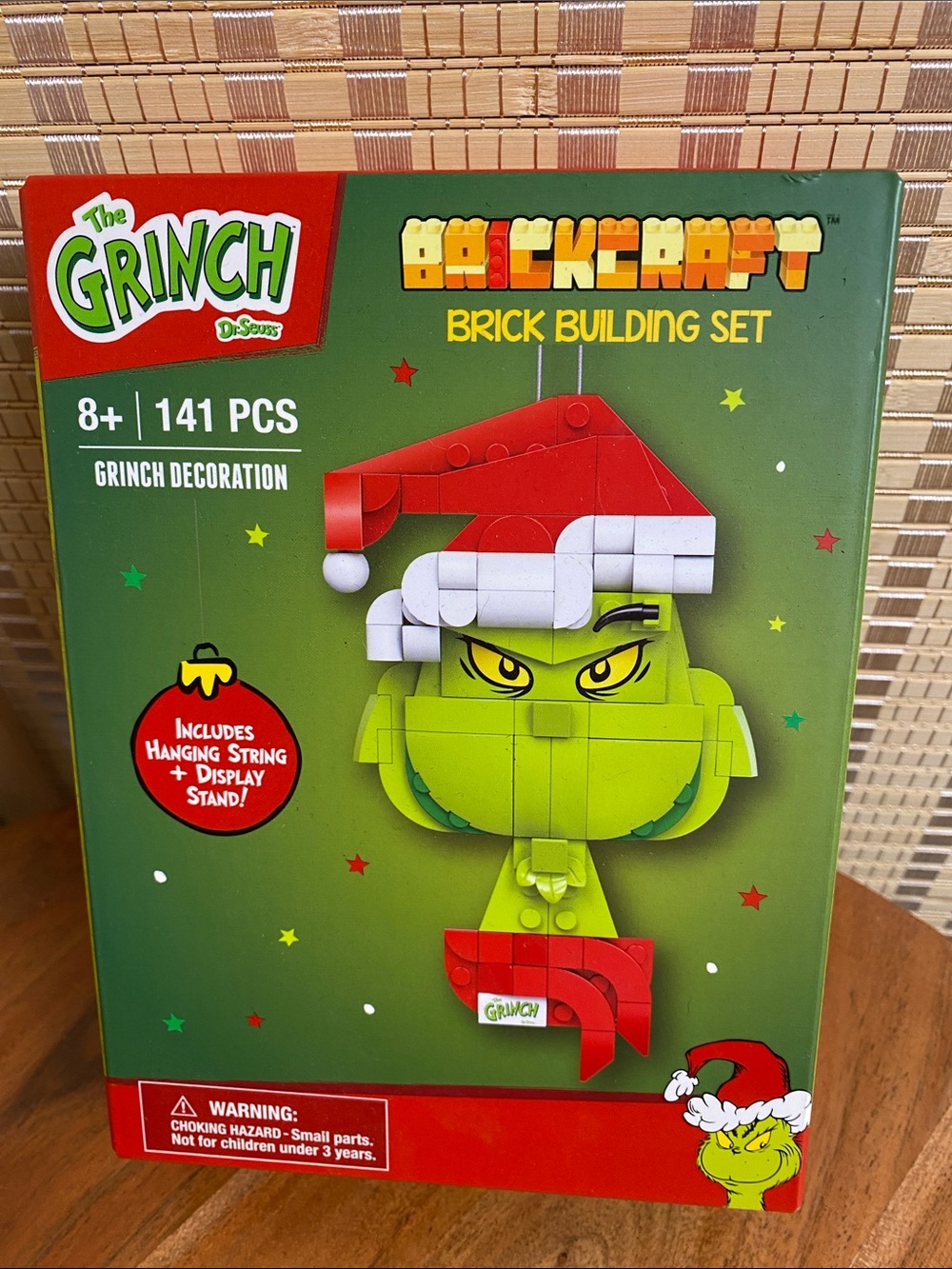 Brickcraft Grinch Building Kit Hanging Christmas Decor New